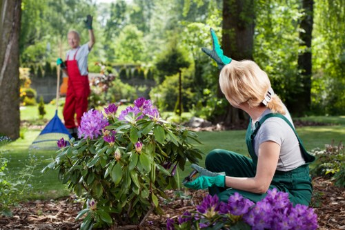 Garden waste sorting and recycling in Footscray