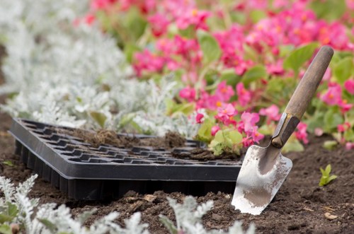 Garden care in Footscray with mulched garden beds and greenery