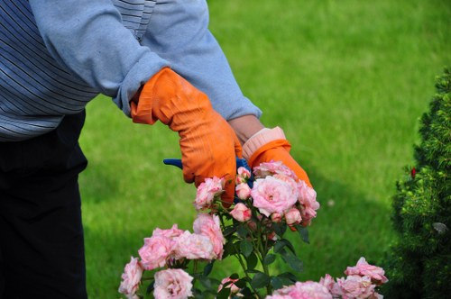 Footscray gardening team checking site hazards before work begins